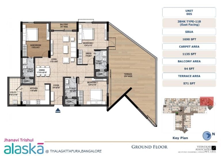 3BHK 1690 - Jhanavi Trishul Alaska