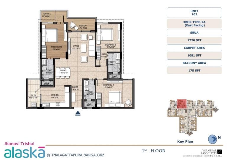 3BHK 1720 - Jhanavi Trishul Alaska