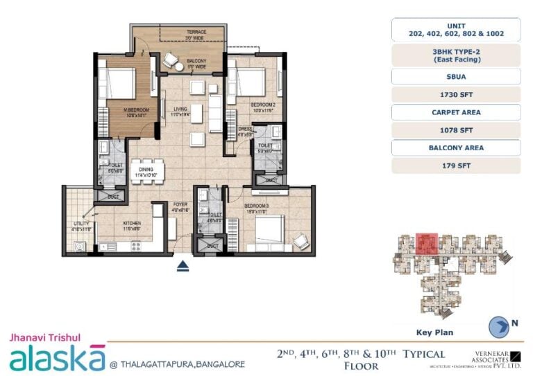 3BHK 1730 - Jhanavi Trishul Alaska