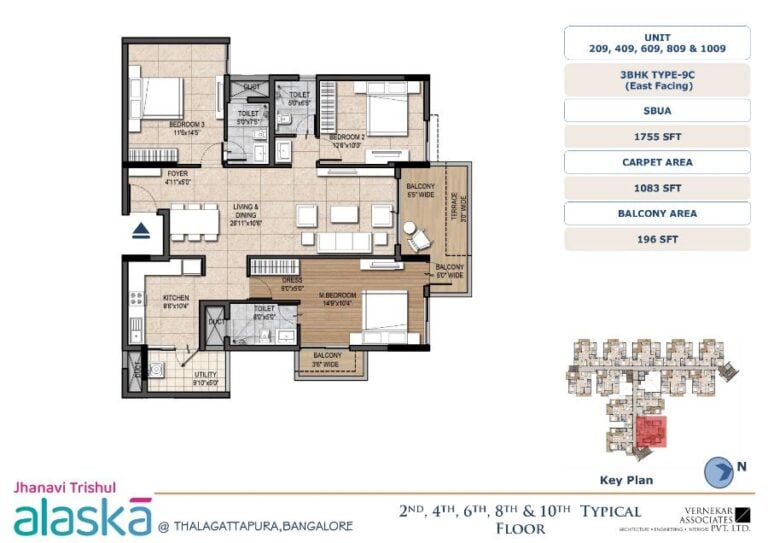 3BHK 1755 - Jhanavi Trishul Alaska