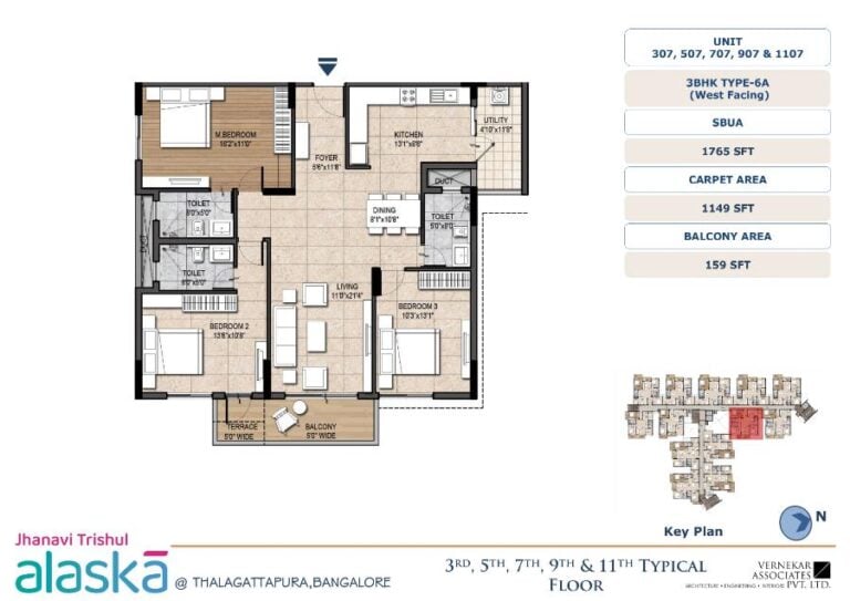 3BHK 1765 - Jhanavi Trishul Alaska