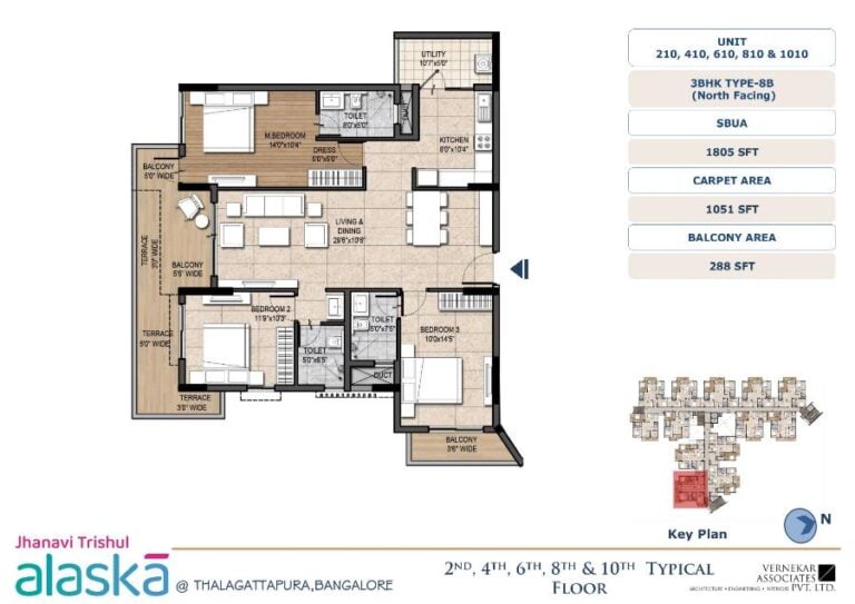 3BHK 1805 - Jhanavi Trishul Alaska