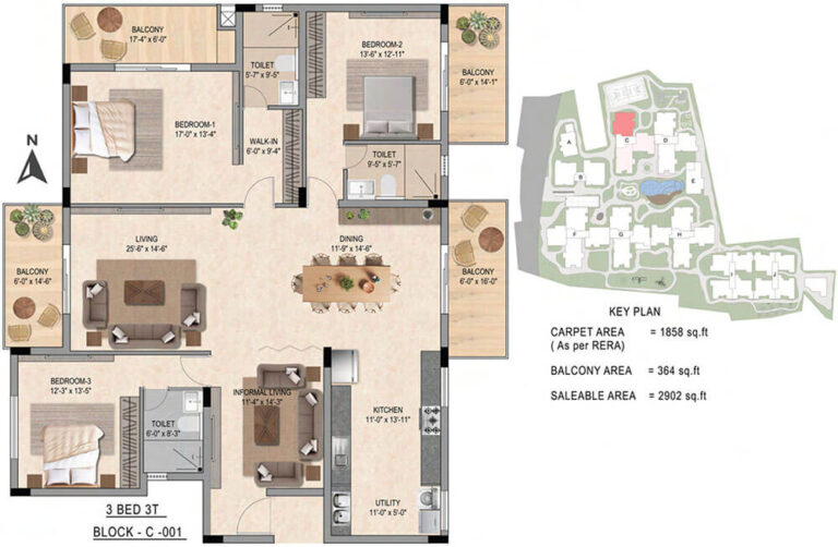3BHK 2902 - Tattvam Midori Sarjapur