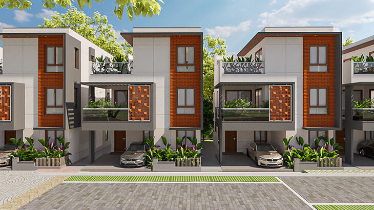 Buildiko Spring Woods Villas Elevation A