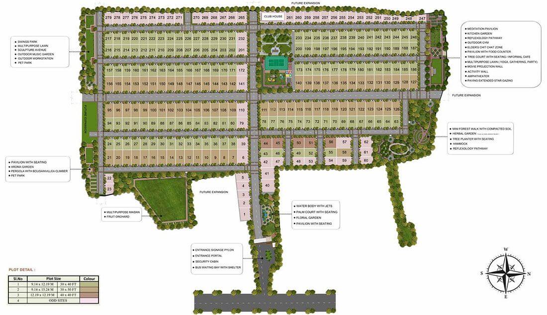 Master Plan - Abhee Tranquila Plots Sarjapur