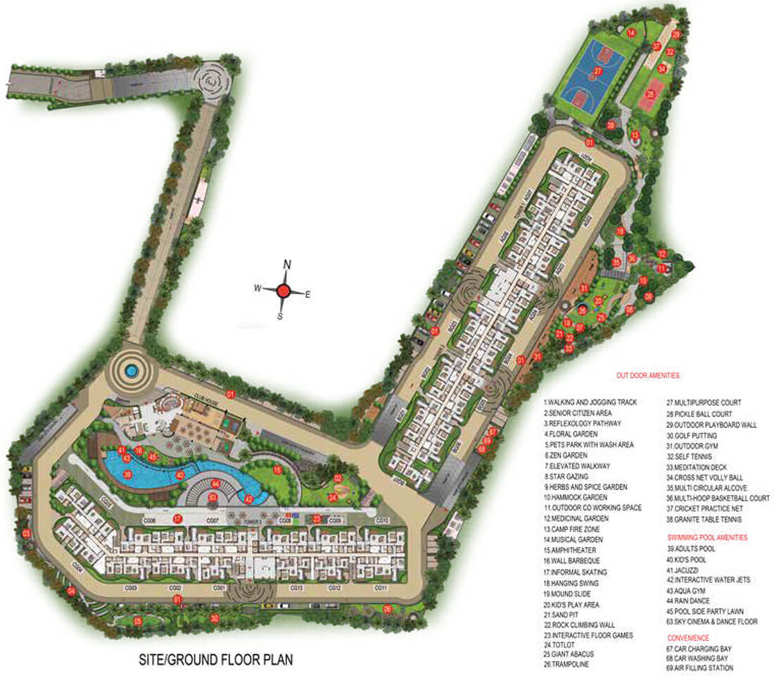 Master Plan - Casagrand Estancia Kogilu
