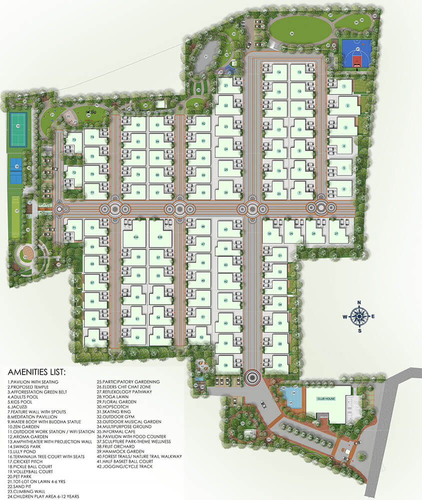 Master Plan - Sapphire Villas By 42 Estates