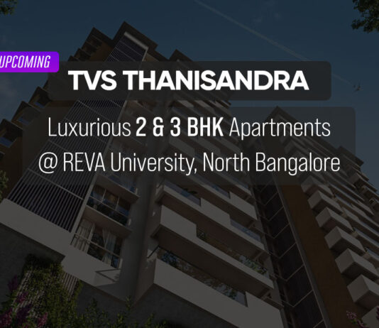 Upcoming TVS Emerald Thanisandra Road REVA University PH Homz N Space
