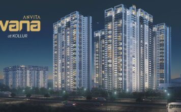 Anvita Ivana Phase 2 in Kollur, Hyderabad Details | Reviews | Price | Floor Plan | Photos | Master Plan | Brochure | Amenities | Location Main Elevation - Anvita Ivana Phase 2 Kollur