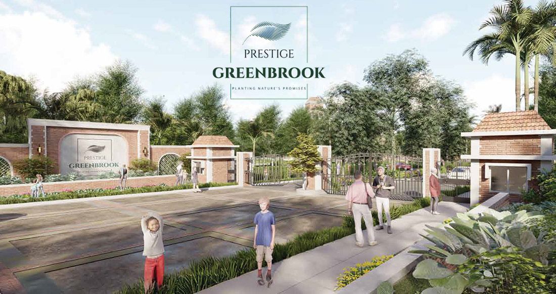 Main Elevation - Prestige Greenbrook Plots IVC Road