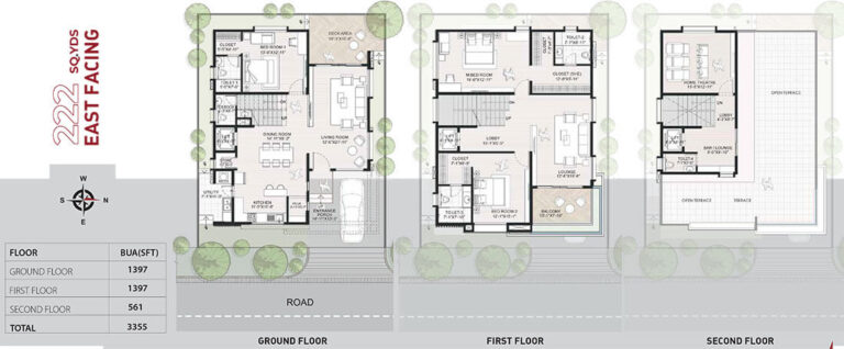 3BHK Triplex 3355 - Maytri Ambhuja Villas