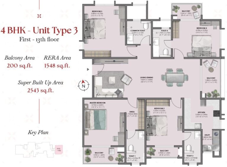 4BHK 2543 - Suyug Saffron Sarjapur
