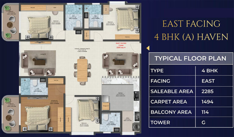 4BHK Haven 2285 - TRU Aquapolis Whitefield
