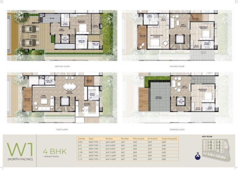 4BHK-Maids 3397 - NCC Urban Retreat Villas