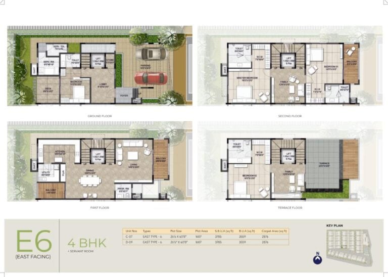 4BHK-Maids 3559 - NCC Urban Retreat Villas