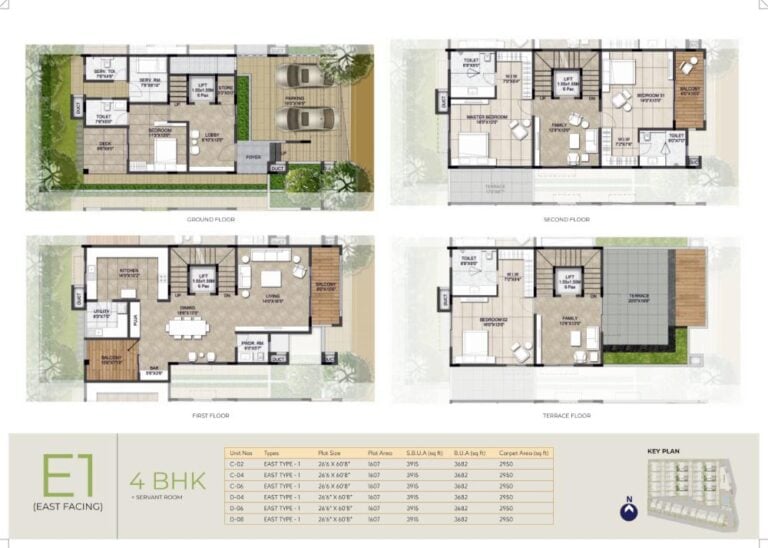 4BHK-Maids 3682 - NCC Urban Retreat Villas