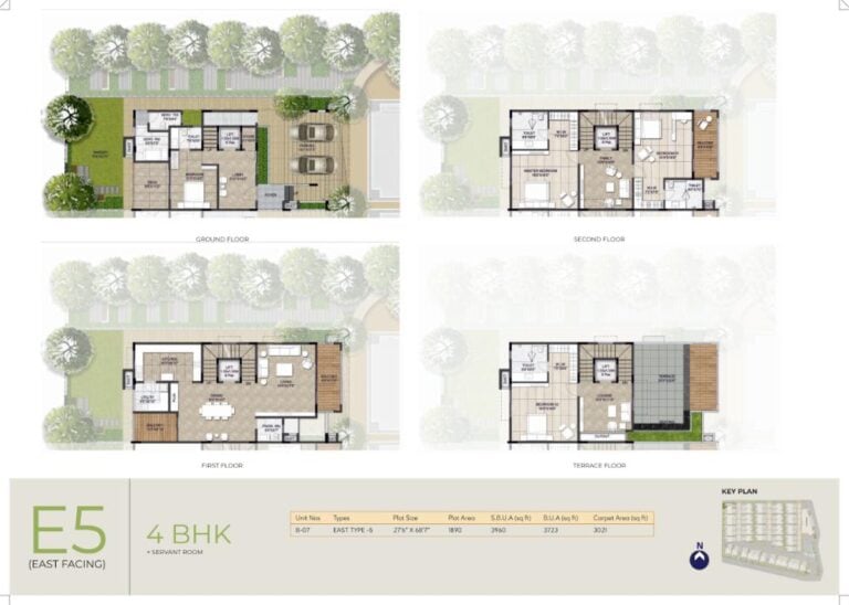 4BHK-Maids 3723 - NCC Urban Retreat Villas