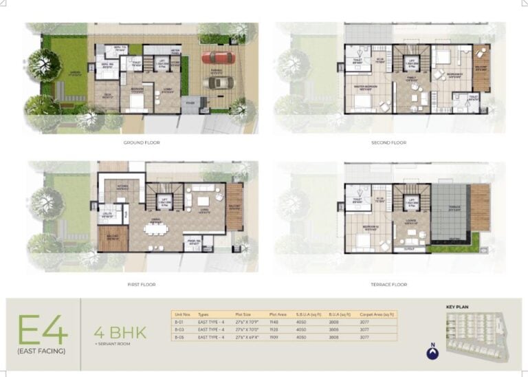 4BHK-Maids 3808 - NCC Urban Retreat Villas