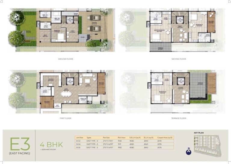 4BHK-Maids 3840 - NCC Urban Retreat Villas