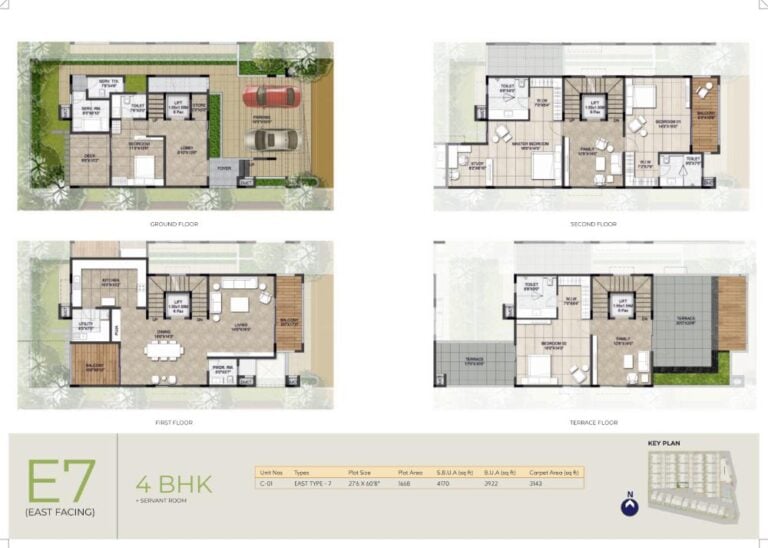 4BHK-Maids 3922 - NCC Urban Retreat Villas