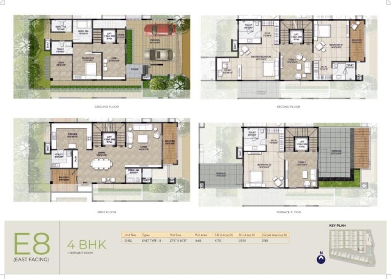 4BHK-Maids 3924 - NCC Urban Retreat Villas