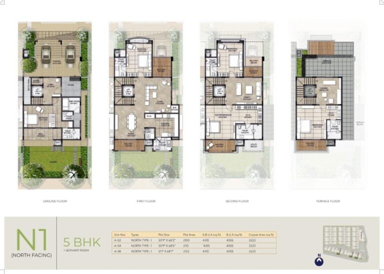 5BHK-Maids 4055 - NCC Urban Retreat Villas