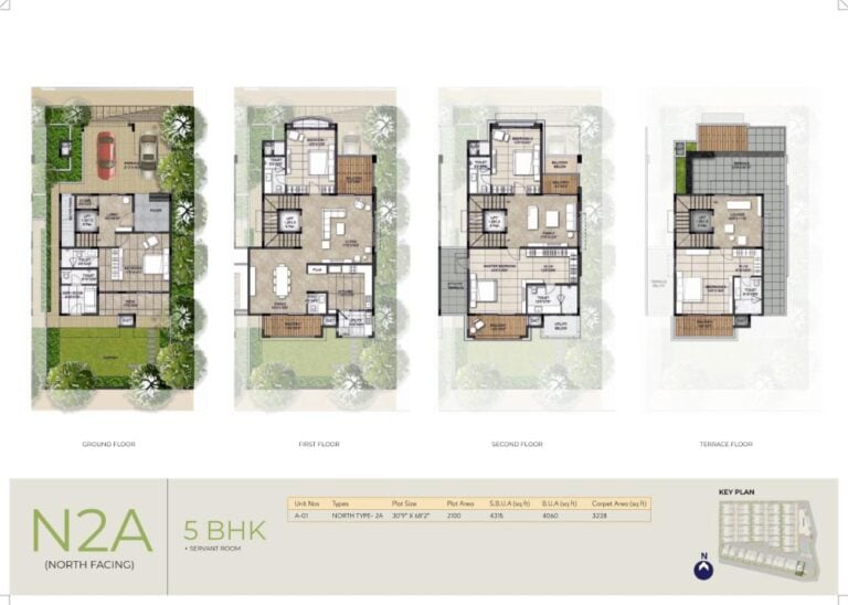 5BHK-Maids 4060 - NCC Urban Retreat Villas
