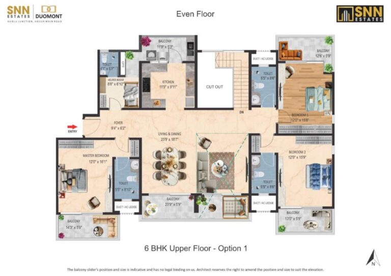 6BHK-Upper-A - SNN Duomont