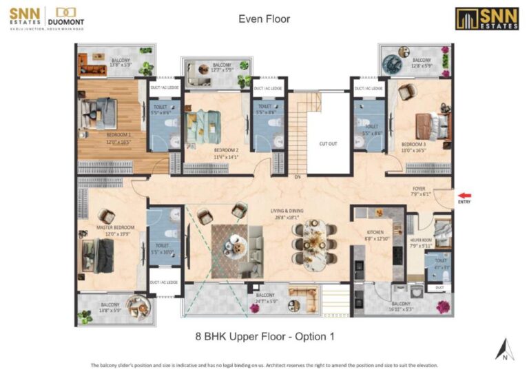 8BHK-Upper-A - SNN Duomont