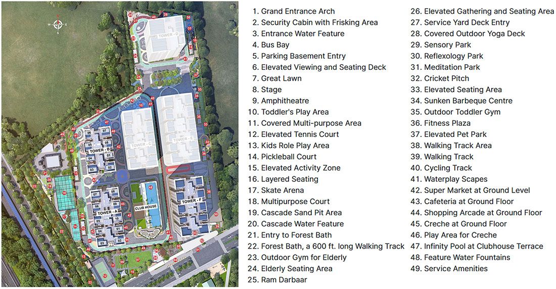 Master Plan - Vajra West City Hyderabad
