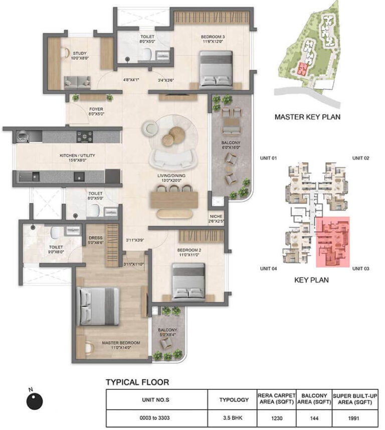 3.5BHK 1991 - Bricks And Milestones Solcrest
