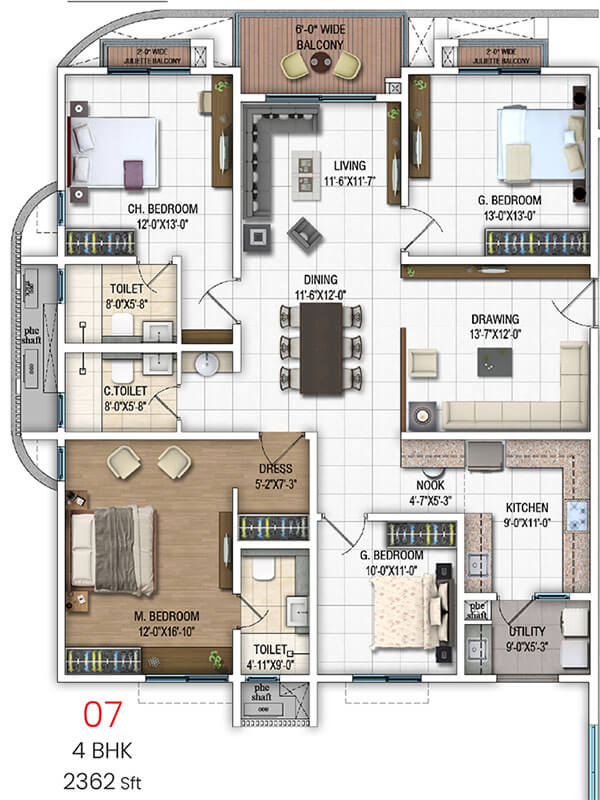 4BHK 2362 - DSR Evoq Whitefield