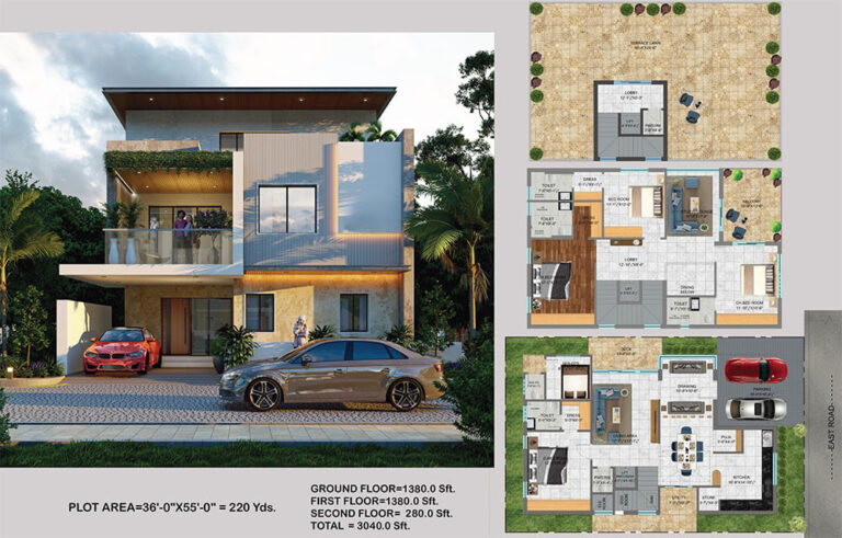 4BHK 3040 East - Abinandana Vrinda Villas