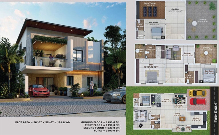 4BHK 3200 East - Abinandana Vrinda Villas