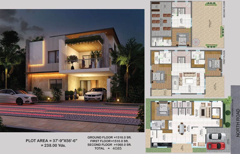 4BHK 4085 North Home Theater - Abinandana Vrinda Villas