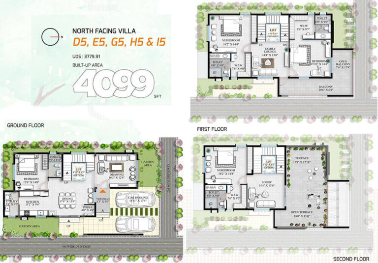 4BHK 4099 North - Allure Avani Villas