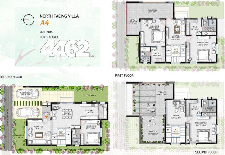 4BHK 4462 North - Allure Avani Villas