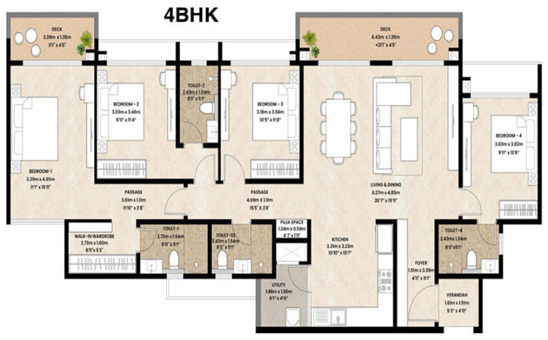 4BHK - Mahindra Blossom Whitefield