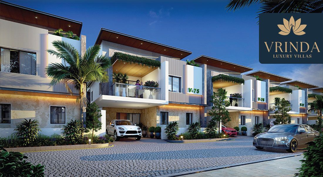 Main Elevation - Abinandana Vrinda Villas Main Elevation - Abinandana Vrinda Villas