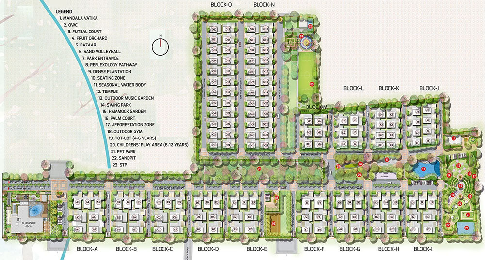 Master Plan - Allure Avani Villas