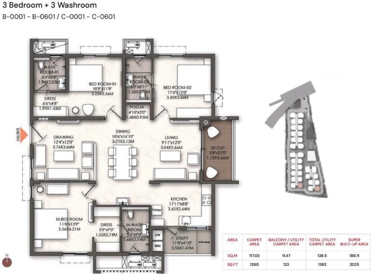 3BHK 2025 - Brigade Enclave Moti Nagar