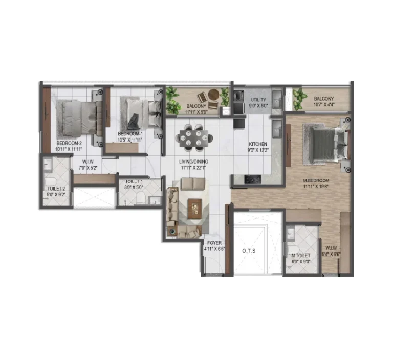 3BHK Regal - Sumadhura Solace (Codename E119) Whitefield