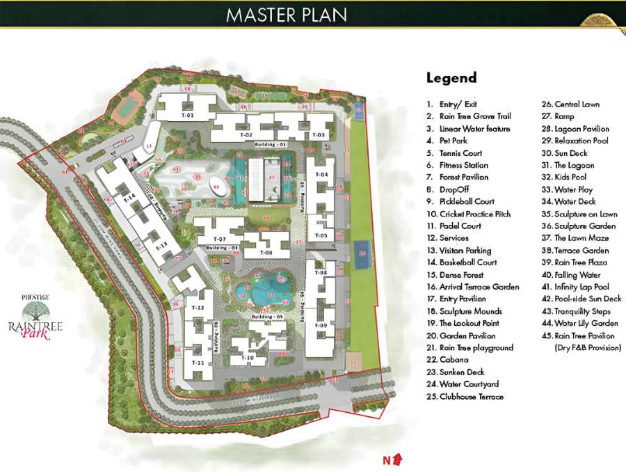 Master Plan - Prestige Evergreen Raintree Park