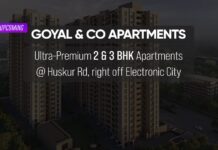 Upcoming Goyal&Co Apartments in Huskur off Electronic City, Bangalore Details | Reviews | Price | Floor Plan | Photos | Master Plan | Brochure | Amenities | Location Upcoming Goyal&Co Apartments ECity PH Homz N Space