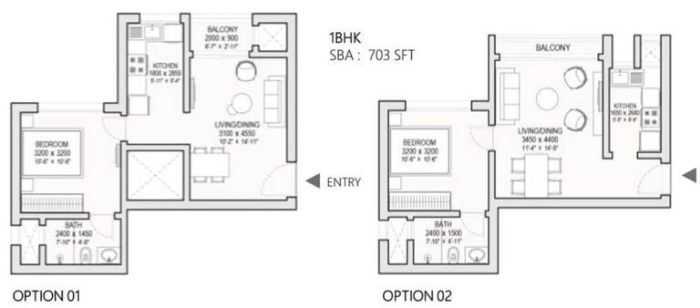 1BHK 704 - Sobha One World Sobha Hoskote Township