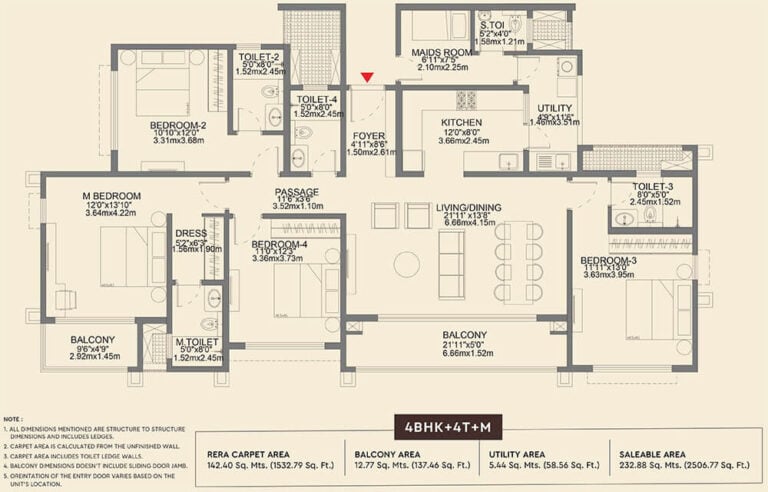 4BHK 2506 - Godrej Aveline Yelahanka