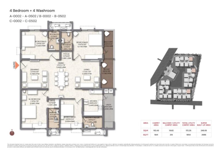4BHK+4T 2686 - Brigade Manor Moti Nagar Hyderabad