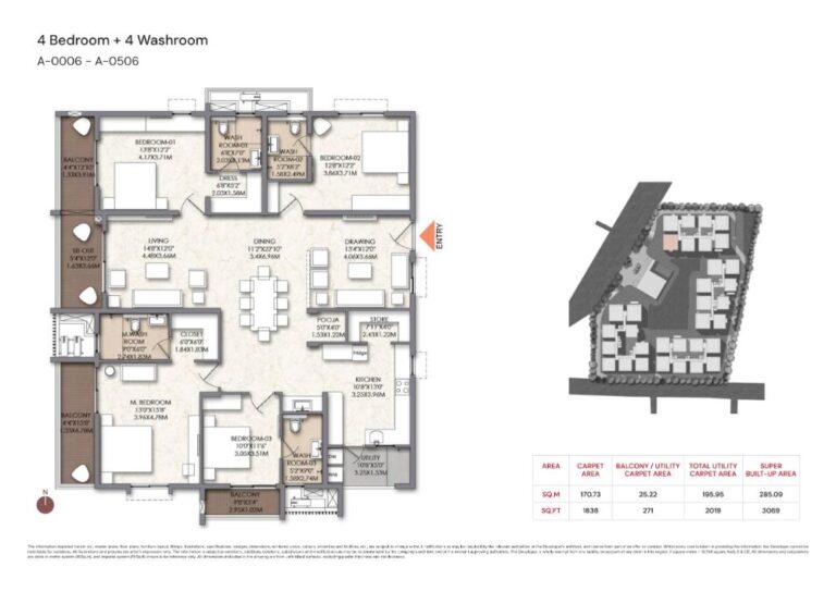 4BHK+4T 3069 - Brigade Manor Moti Nagar Hyderabad
