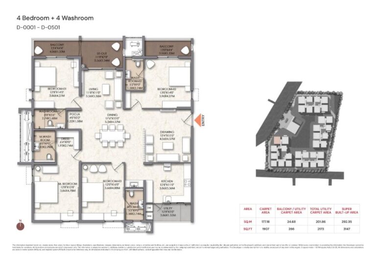 4BHK+4T 3147 - Brigade Manor Moti Nagar Hyderabad