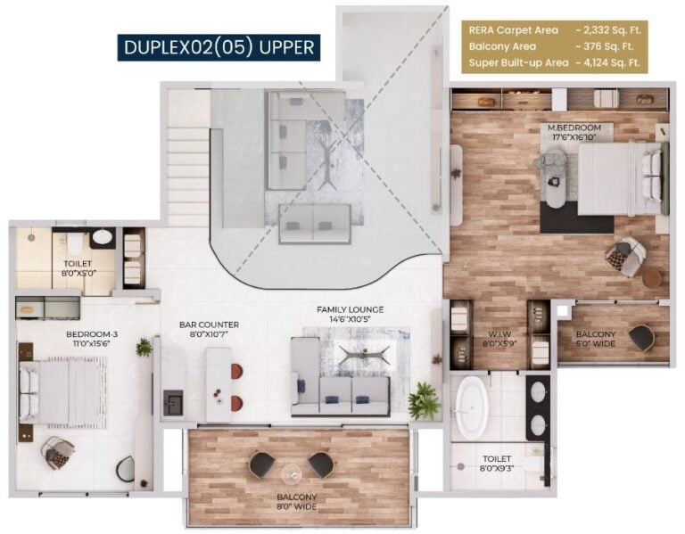 Duplex-Upper 4124 - Purva Northern Lights